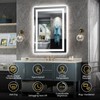 24"x32" LED Bathroom Mirror with Lights, Backlit & Front Lit,