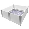 Whelping Box for Dogs Birthing Aluminum Alloy and Wood Panel