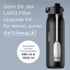BRITA LARQ Filter Upgrade Kit Including 1 x Filter Cartridge - Water Filter for BRITA LARQ Essential Drinking Bottles (680 ml / 1000 ml), Reduces PFAS, Chlorine & Micro Pollutions - for Pure Taste