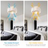 Phrylix 20" Boho Bladeless Ceiling Fans with Lights, Low Profile