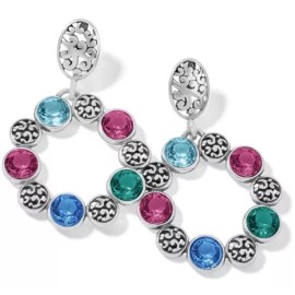 Brighton ELORA GEMS Circle Earrings  Post Drop NWT JA7963  List $82