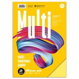 Staufen Style Multifunctional Paper DIN A4 50 Sheets Yellow 80 g/m² Quality Paper Pack of 1