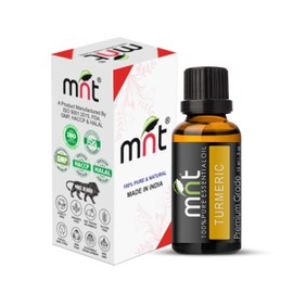 MNT Turmeric Essential Oil - 100% Pure & Natural Finest Grade Oil for Skin Whitening & Lightening, Hair Growth, Body Massage and Aromatherapy (15ML)