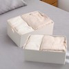 Fabric Storage Bin 3 Pack Foldable Cotton Linen Storage Basket