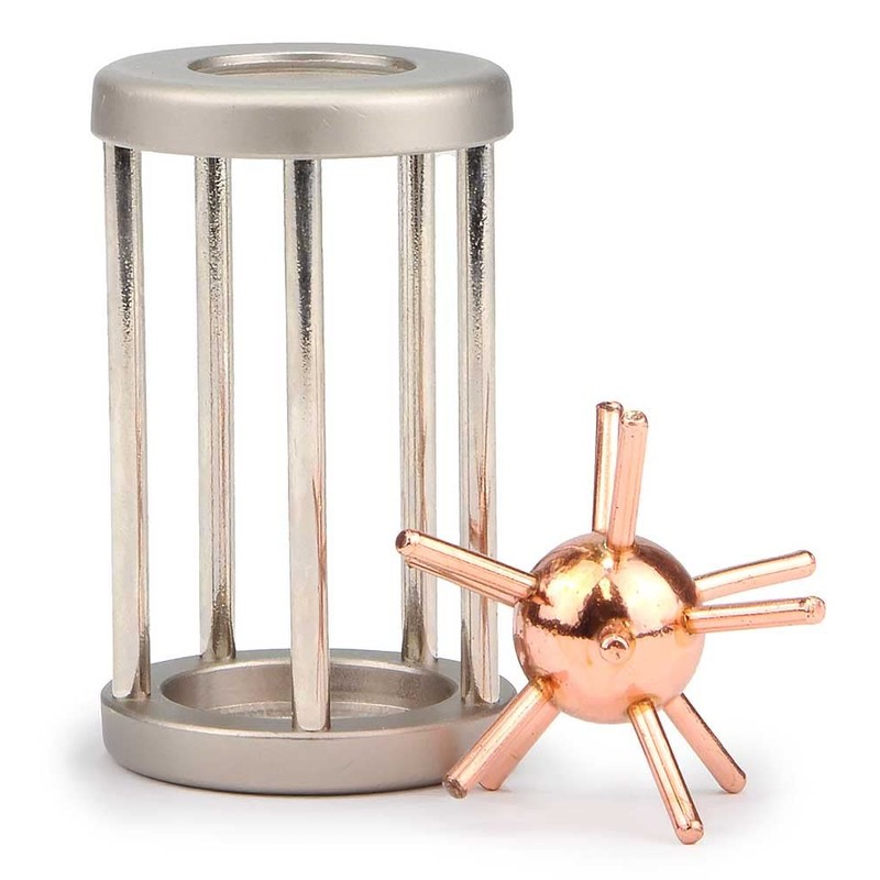 Logica Puzzles art. BRUSSELS CAGE Metal Mind Puzzle - difficulty
