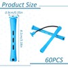 60 pieces permanent hair curls, small size, curlers, short hair,