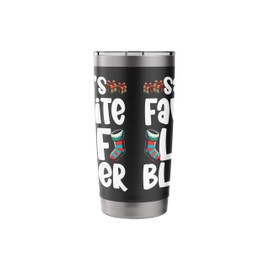 Santas Favorite Leaf Blower Christmas Xmas Autumn Stainless Steel Insulated Tumbler