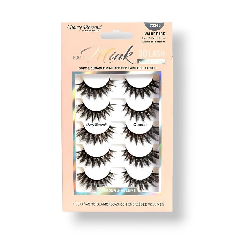 Cherry Blossom Faux Mink 3D Lash (5 Pack) - Style/Color: