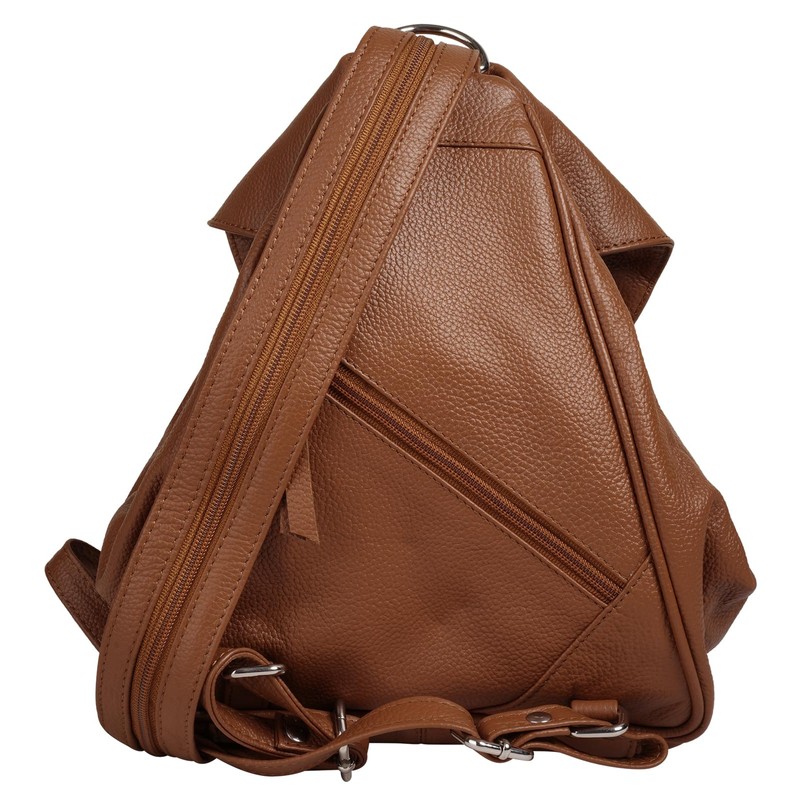 bruno banani Women's Genuine Leather Backpack Spacious Shopper and City