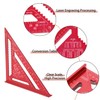 Senbaler 12 Inch/300mm Aluminum Alloy Triangle Ruler, Woodworking Speed Square