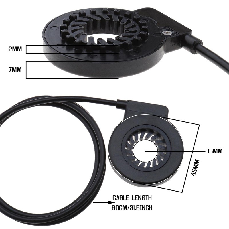 ECSiNG Electric Bicycle Pedal KT-V12L 12 Magnets Sensor PAS Pedal
