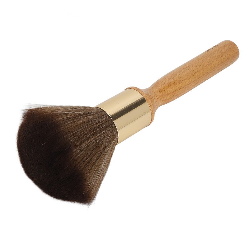 Neck Duster Brush Beech Wood Ergonomic Handle Portable Broken Hair