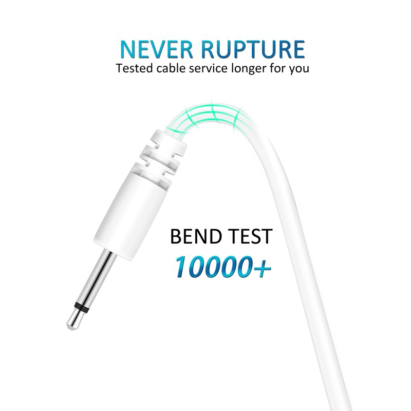 Bicmice 2.7Ft USB DC Charging Cable 2.5mm DC Charger Cord