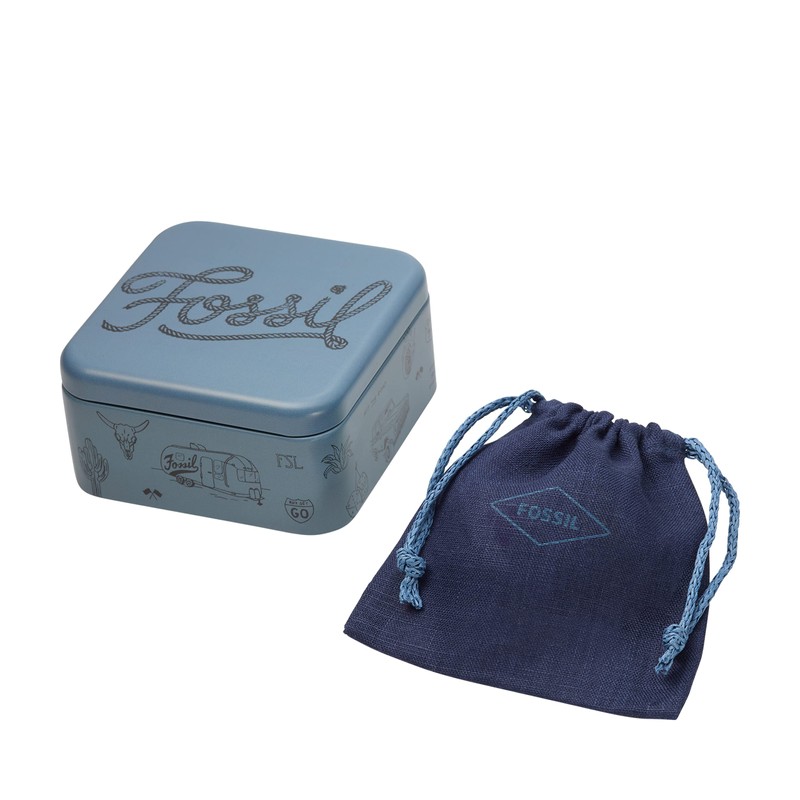 Fossil Men's Harlow Linear Texture Chain Gold-Tone Stainless Steel Band