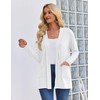 Zeagoo Lightweight Summer Cardigan Loose Casual Long Sleeve Open Front