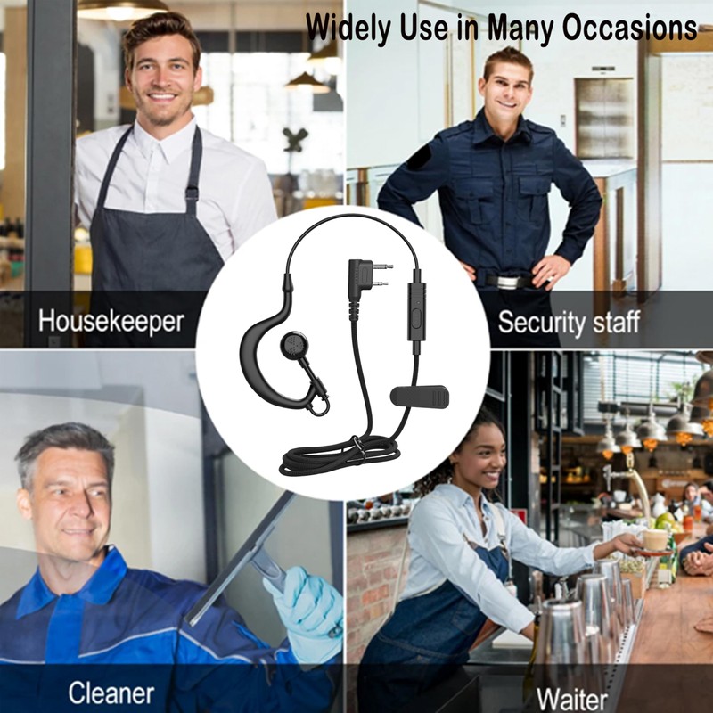 SAMCOM 2 Pin Headset with Mic Original FPCN30A FPCN10A Two