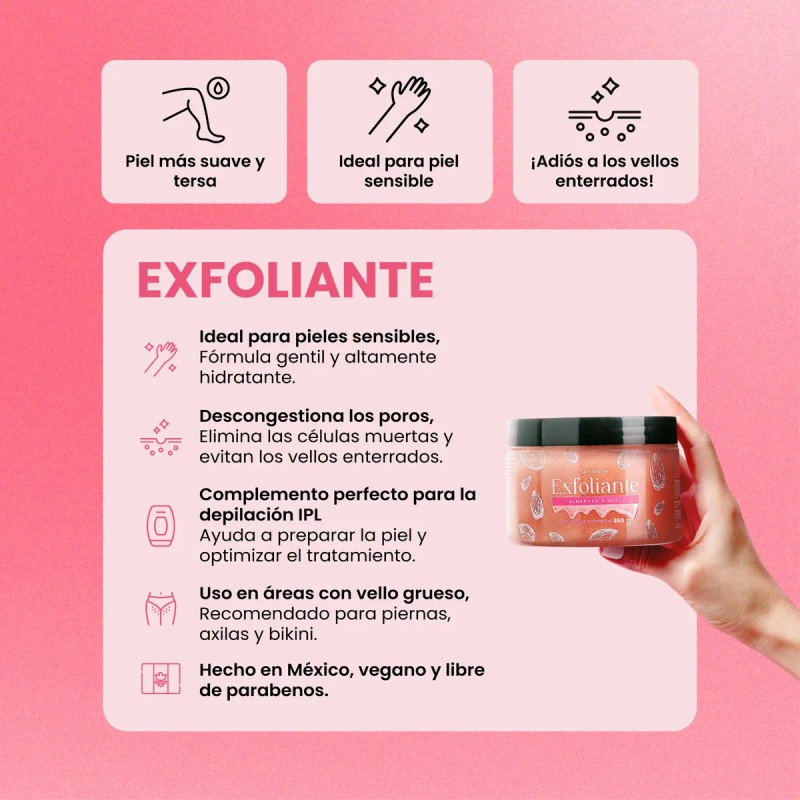 2 Piezas De Exfoliante Corporal Hidratante Almendra Y Miel