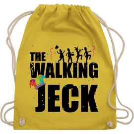 Shirtracer – Carnival & Carnival – The Walking Jeck Costume – Gym Bag and Cloth Bag made of Organic Cotton - Yellow -