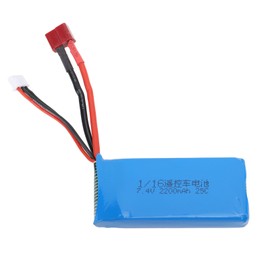 RC Car Battery 2S 7.4V 2200mAh Li Po Circuit Protection RC Car Accessory for 16210 16208 16207