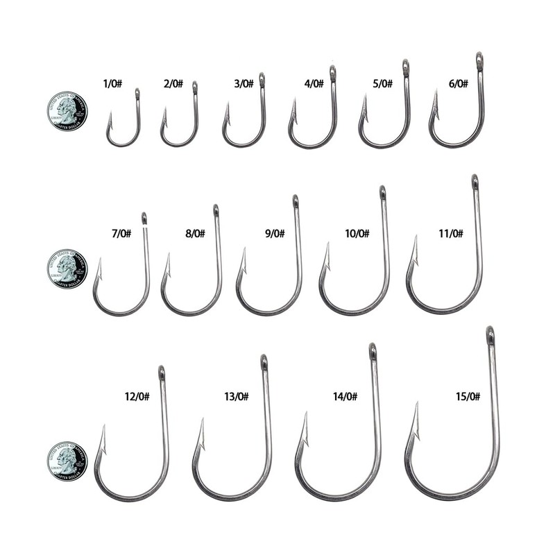 3/0-5/0 Shark Surf Rigs with 20 Inch 49-Strands Steel Leader(120Pound),Deep