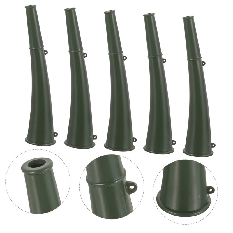GANAZONO 5pcs Durable Cheering Horn Prop Multi Use Plastic Signal