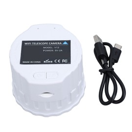 WiFi Wireless Digital Eyepiece 4MP 2K Video Recording Built in WiFi Apps Electronic Eyepiece Camera for 1.18‑1.97in Telescope White