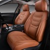 Car Seat Covers Full Set, Breathable Leather Automotive Front and