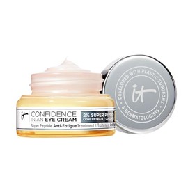It Cosmetics Confidence in an Eye Cream - Crema Contorno de Ojos Antiedad con 2% de Super Péptidos, Hidratación 48H, Reduce Ojeras, Patas de Gallo y S