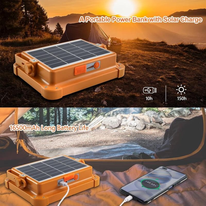 Portable LED Work Solar Light 100W 16500mAh 10000 LM with