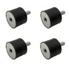 Rubbergiant Rubber mounts M8-30mm x 30mm Anti vibration rubber mount