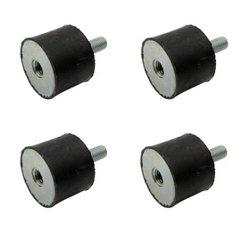 Rubbergiant Rubber mounts M8-30mm x 30mm Anti vibration rubber mount I Rubber Isolator Mounts Shock Absorber I Rubber bobbin Mounts (M8 Thread - 30mm D x 30mm H)