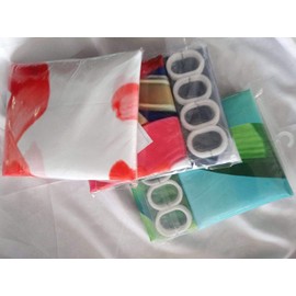 JIANGLANY 3D Outdoor Asian Style Garden View Curtain Shower Curtain Green Bamboo Wood with Flowers and Stone Bath Garden Picture Bathroom Decor Fabric with Hook 71X 71 inch Green