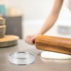 BESTOYARD 4Pcs Stainless Steel Pancake Rings - 10Cm Double Rolled
