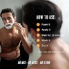Mens Beard & Mustache Dye Shampoo, Instant 100% Grey Hair