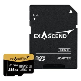 UHS-II microSD Card with Adapter, U3, V60, A1 up to 280MB/s, Ideal for Smartphones, Cameras, Drones, Game Consoles, dashcams (256, GB)