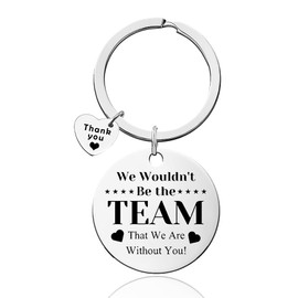 Team Thank You Gifts for Employees Men Women Team Member Appreciation Keychain Gifts Teammate Birthday Gifts for Coworker Leader Staff Graduation Coach Gift Supervisor Boss Mentor Teacher Present Idea
