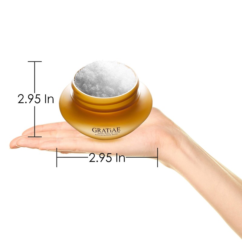 Gratiae Organics Exfoliating Body Scrub, Apple and Green Tea for