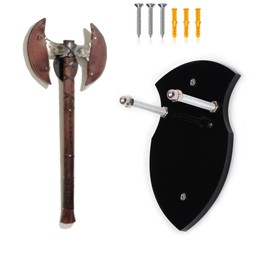 WANLIAN Sword Holder, Axe Holder, Sword Wall Mount, Acrylic Wall Mount for Sword and Axe, Vertical Display and Decoration (Black, 1 Piece)