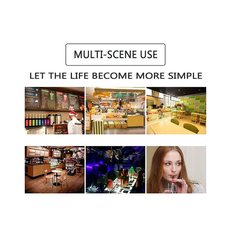 ADMIRING 10 Inch Plastic Drinking Straw 250 Pcs (10 Inch