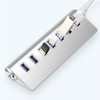 USB 3.0 Splitter Aluminum Alloy Hub 7-in-1 Docking Station for