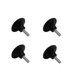 M8 Plastic Adjustable Feet Furniture Feet Furniture Feet Bed Feet Table Furniture Foot Black Diameter 50 mm Total Height: 46 mm Thread: M8 x 22 mm Pack of 4