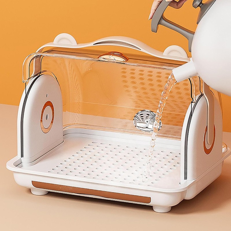 Nollapo Baby Bottle Drying Rack Storage, Nursing Bottle Storage Box