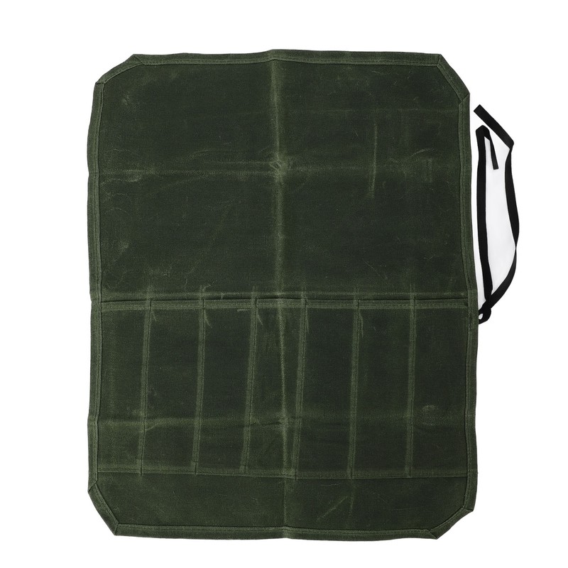 Waxed Canvas Knife Bag 7 Pocket Professional Foldable Chef Knife