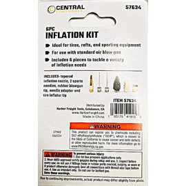 Central Pneumatic 6 Piece Inflation Kit