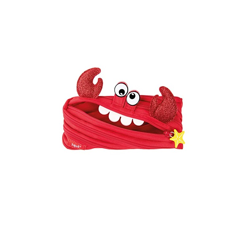 ZIPIT Creature Monster Clive Crab Red ZIPIT-ZP-ZTM-CRE4 Pencil Case
