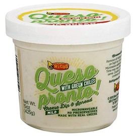 Ricos Queso Pronto Cheese Dip and Spread - with Green Chiles - Mild - 15 oz (pack of 3)