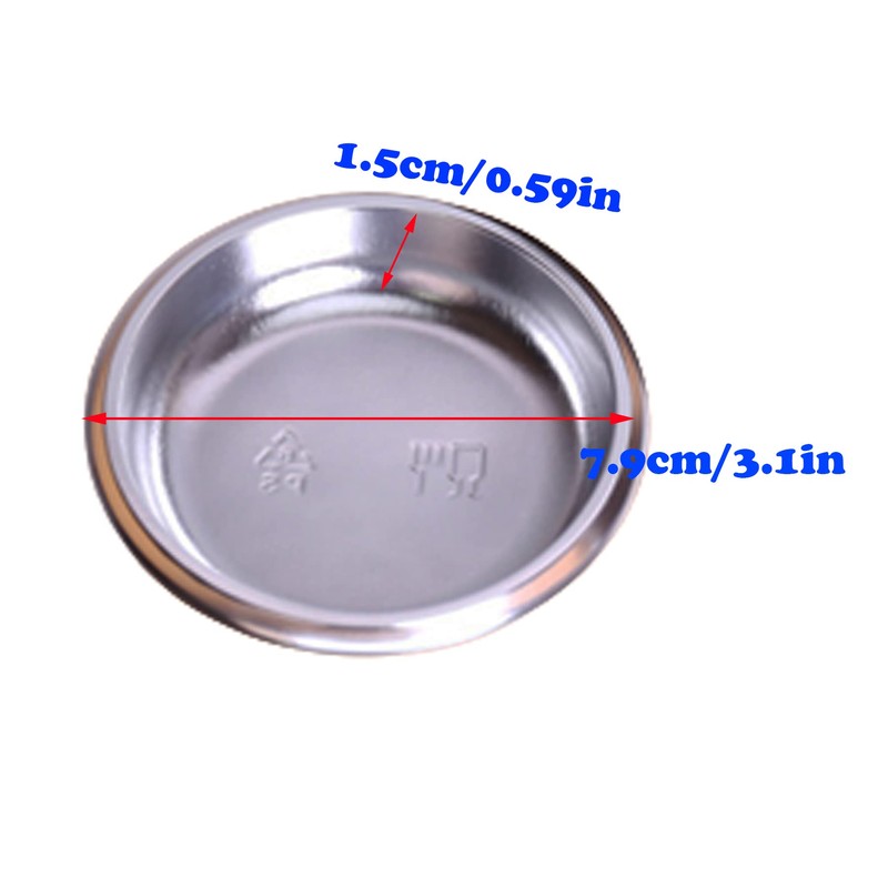 MGGi 100 Pack Round Disposable Sauce Dishes, Mini Dipping Dessert