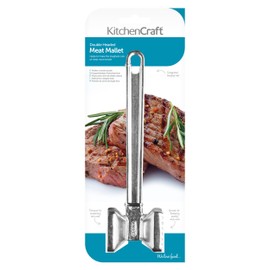 KitchenCraft Meat Tenderiser Hammer, Metal, 21 cm