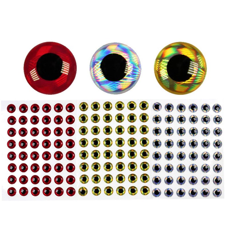 wifreo 300PCS 3D Bionic Fish Eyes Fly Tying Material Lure