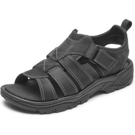 Rockport Men's Springboro Rocklake Fisherman Sandal, Black, 6.5 Wide